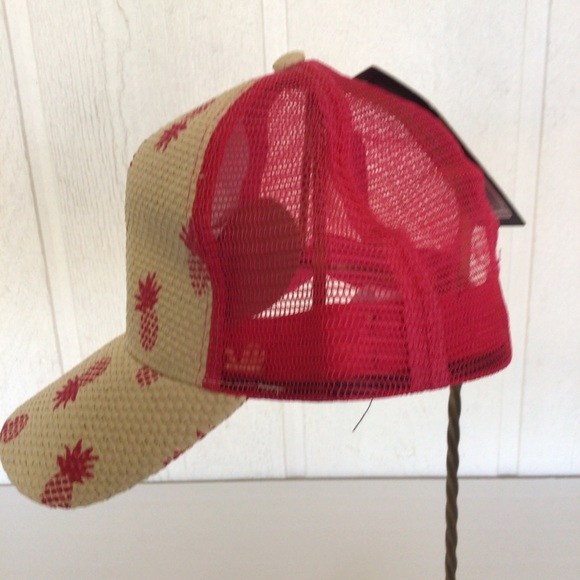 RAMPAGE PINEAPPLE TRUCKER HAT NWT - Picture 3 of 8